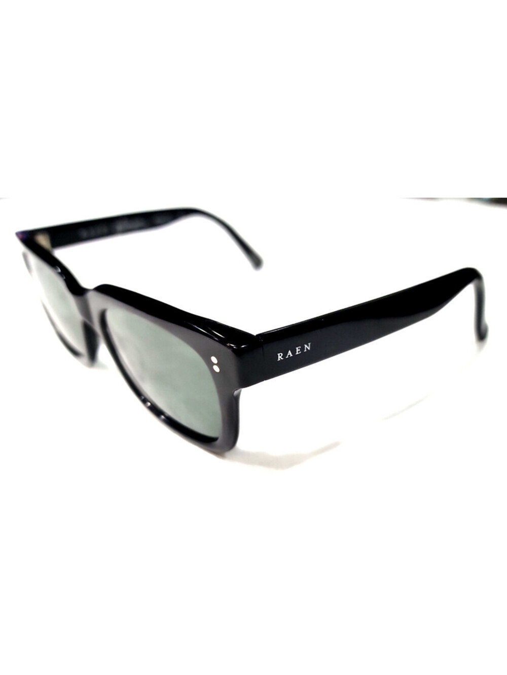 Raen Gilman Black Green Polarized Square Unisex Sunglasses 52-20 145